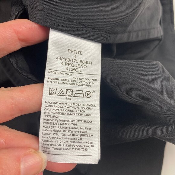 NWT Banana Republic Open Back Mini Dress Women's Size 4 Petite Black - Picture 15 of 16